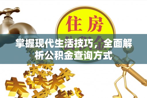 肃宁掌握现代生活技巧，全面解析公积金查询方式