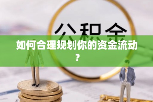 肃宁如何合理规划你的资金流动？
