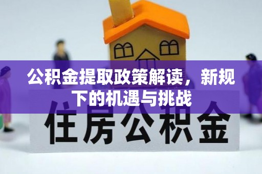 肃宁公积金提取政策解读，新规下的机遇与挑战