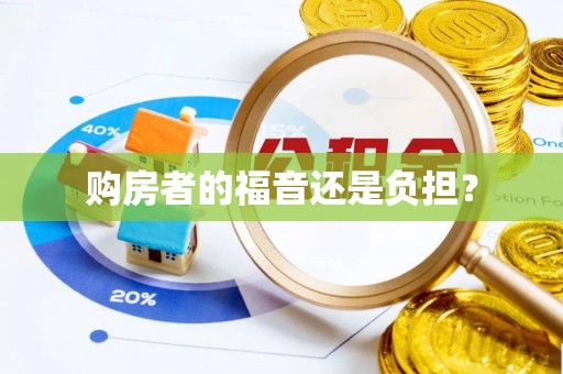 肃宁购房者的福音还是负担？
