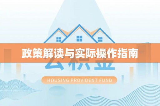 肃宁政策解读与实际操作指南