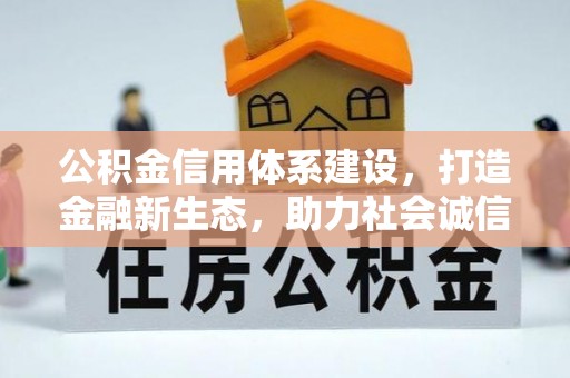 肃宁公积金信用体系建设，打造金融新生态，助力社会诚信发展