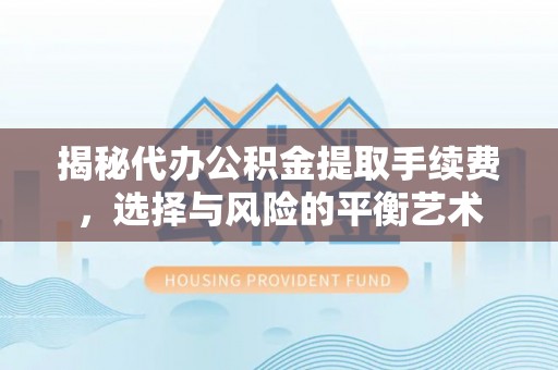 肃宁揭秘代办公积金提取手续费，选择与风险的平衡艺术