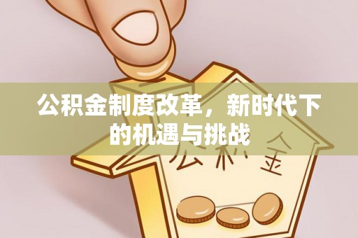 肃宁公积金制度改革，新时代下的机遇与挑战
