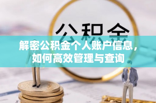肃宁解密公积金个人账户信息，如何高效管理与查询
