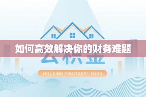 肃宁如何高效解决你的财务难题