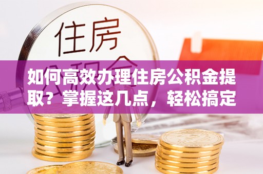 肃宁如何高效办理住房公积金提取？掌握这几点，轻松搞定！