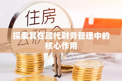 肃宁探索其在现代财务管理中的核心作用