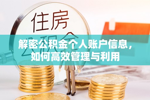 肃宁解密公积金个人账户信息，如何高效管理与利用