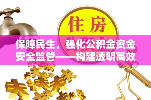 肃宁保障民生，强化公积金资金安全监管——构建透明高效的管理体系