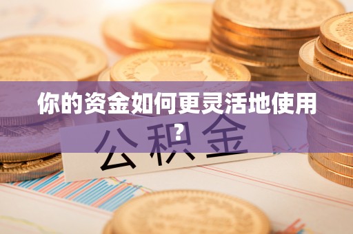 肃宁你的资金如何更灵活地使用？