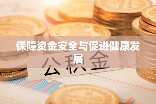 肃宁保障资金安全与促进健康发展
