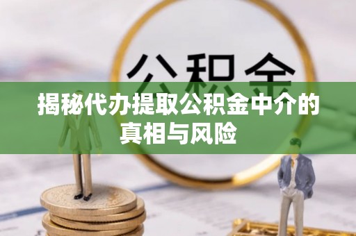 肃宁揭秘代办提取公积金中介的真相与风险