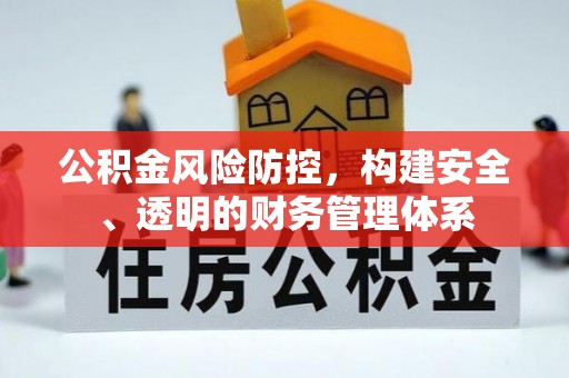肃宁公积金风险防控，构建安全、透明的财务管理体系