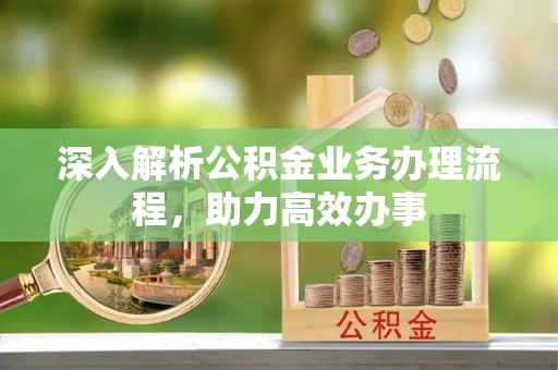 肃宁深入解析公积金业务办理流程，助力高效办事