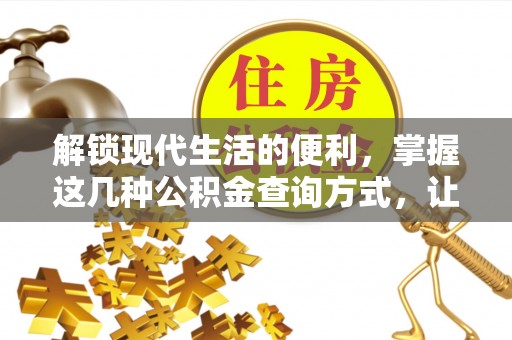 肃宁解锁现代生活的便利，掌握这几种公积金查询方式，让理财更轻松
