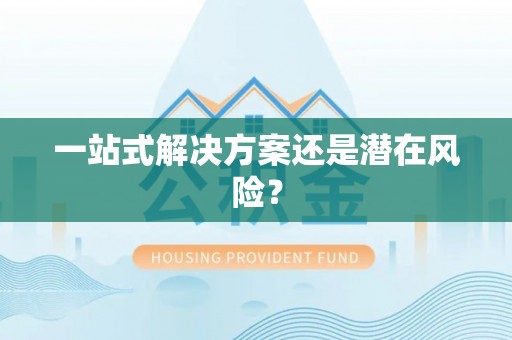 肃宁一站式解决方案还是潜在风险？